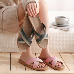 Girls Open Toe Slippers Random Pattern Lightweight Breathable Slippers