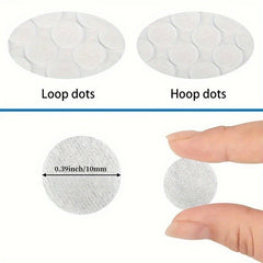 504pcs 252pairs 10mm Hook & Loop Fasteners Waterproof Tape