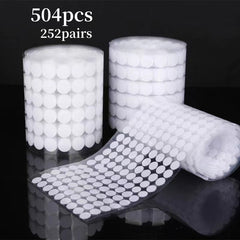 504pcs 252pairs 10mm Hook & Loop Fasteners Waterproof Tape