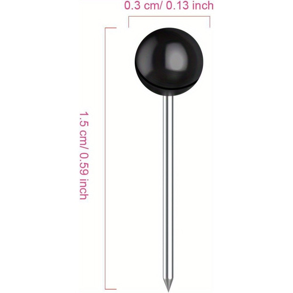 500pcs Map Push Pins 1 8 Inch Map Nails Round Head Large Head Pins