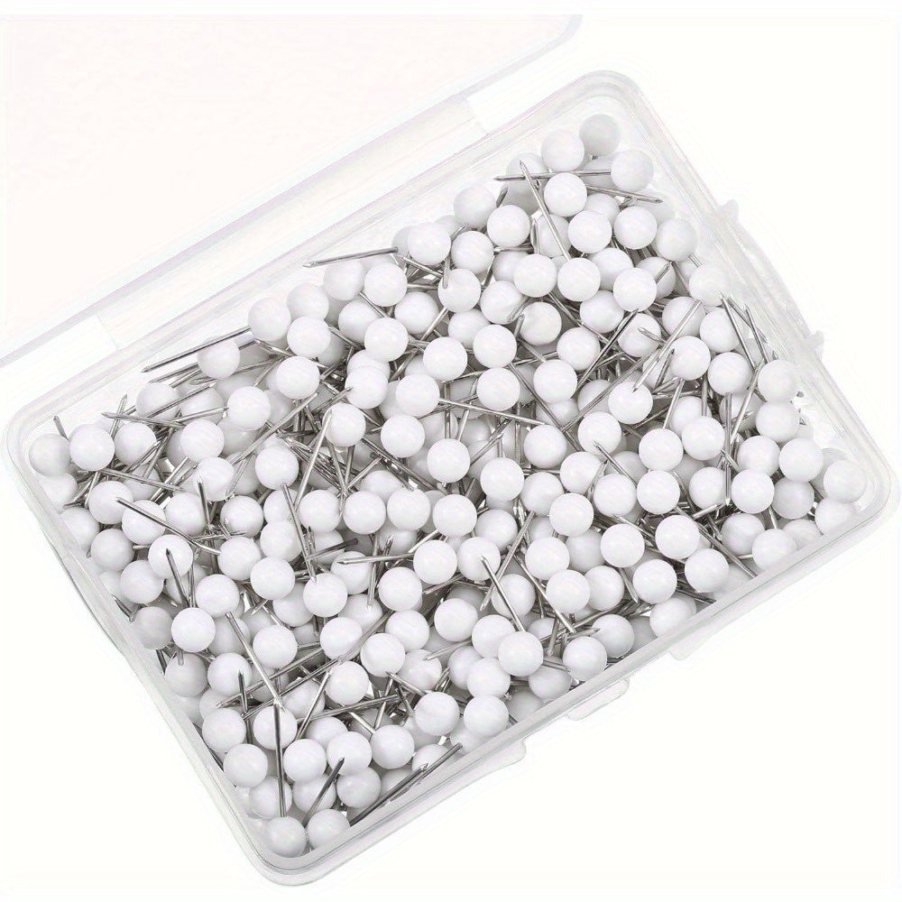 500pcs Map Push Pins 1 8 Inch Map Nails Round Head Large Head Pins