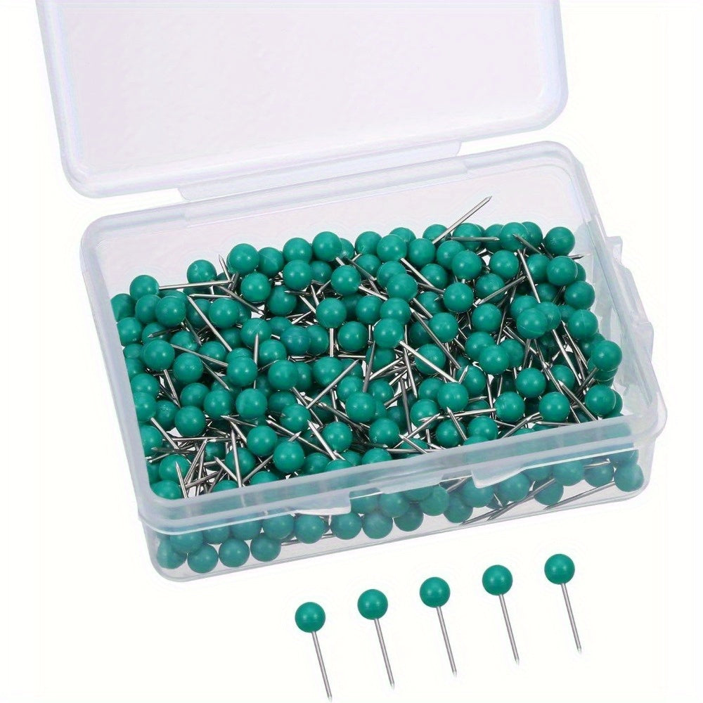 500pcs Map Push Pins 1 8 Inch Map Nails Round Head Large Head Pins