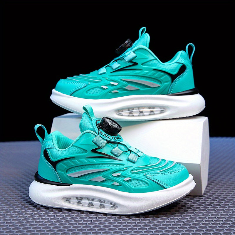 Boys Low Top Luminous Platform Sneakers w/ Rotating Button