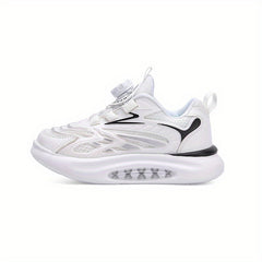 Boys Low Top Luminous Platform Sneakers w/ Rotating Button