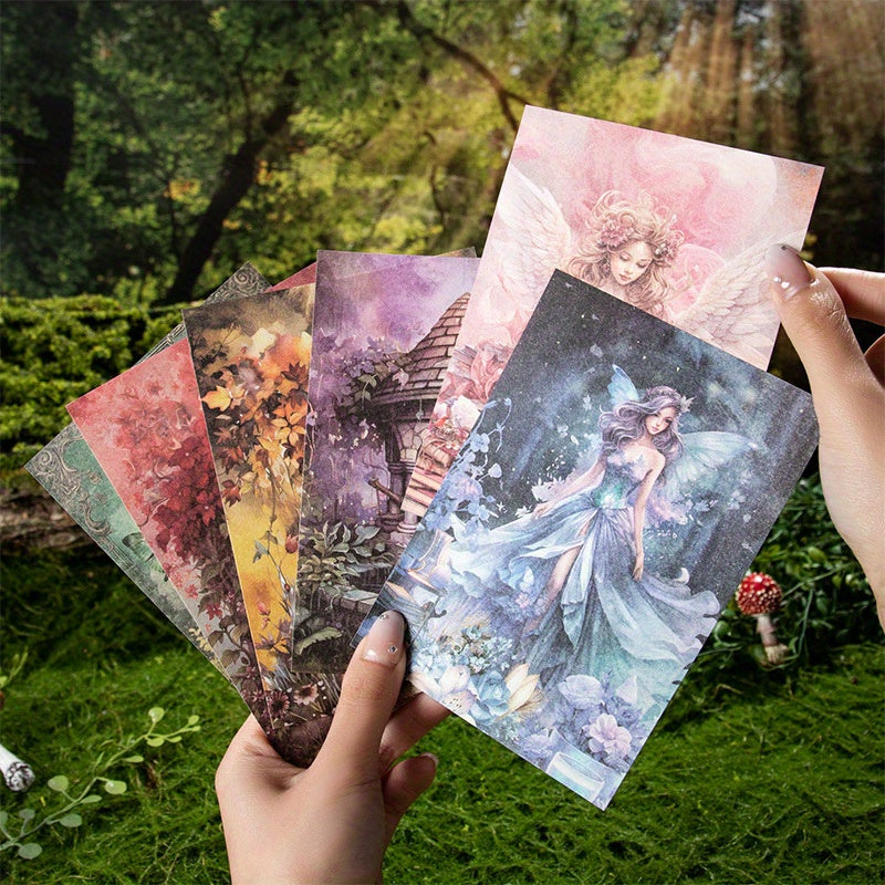30pcs Elf's Journey Retro Forest Theme Journal DIY Background Decorative
