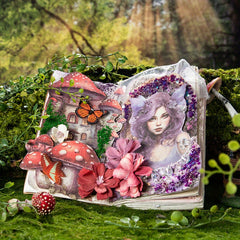 30pcs Elf's Journey Retro Forest Theme Journal DIY Background Decorative
