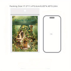 30pcs Elf's Journey Retro Forest Theme Journal DIY Background Decorative