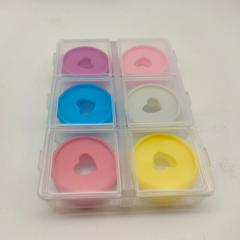 12pcs 28MM Box Love Round Plate Binding Buckle Loose leaf Book Accessories