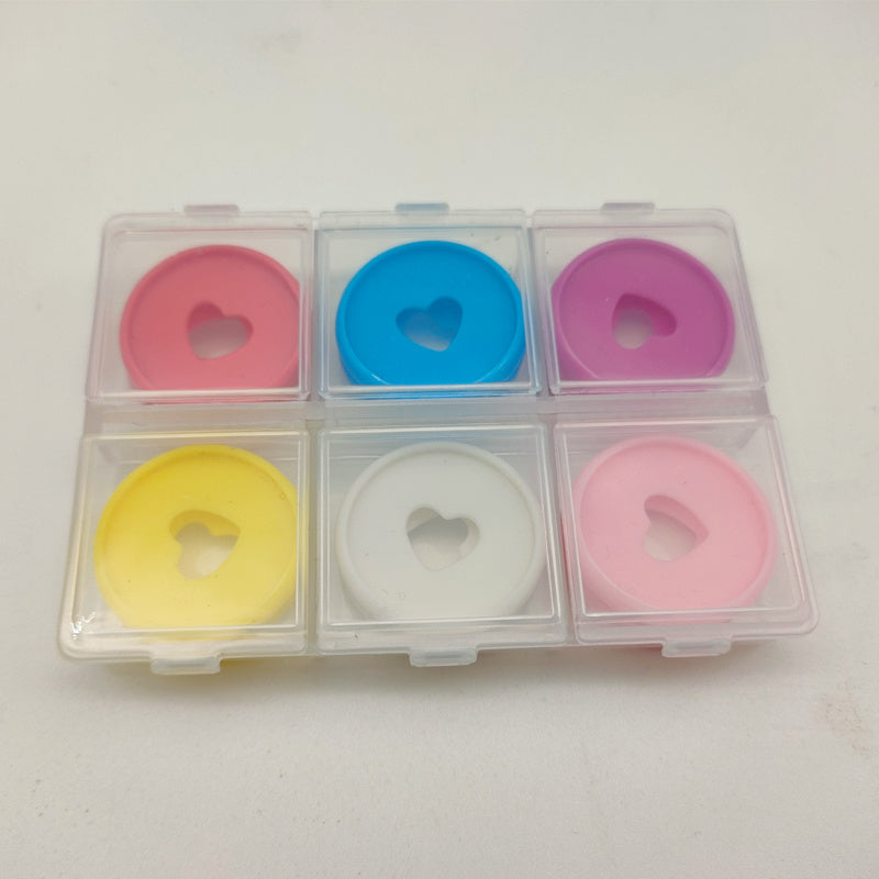 12pcs 28MM Box Love Round Plate Binding Buckle Loose leaf Book Accessories