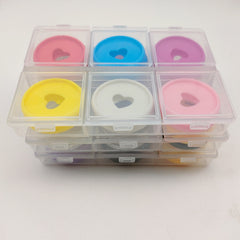 12pcs 28MM Box Love Round Plate Binding Buckle Loose leaf Book Accessories