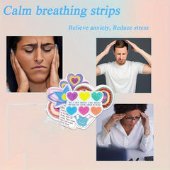 12pcs Anxiety Feeling Stickers, Respiratory Function Calming Stickers