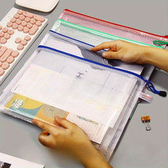 22pcs A5 Zipper Style Transparent Document Bag