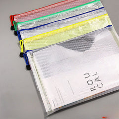 22pcs A5 Zipper Style Transparent Document Bag