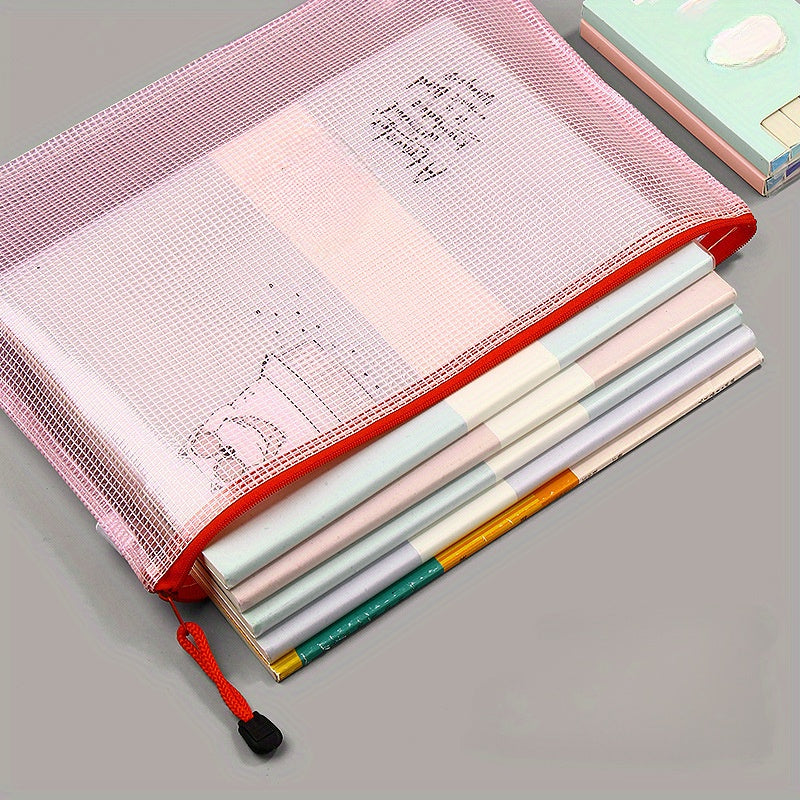 22pcs A5 Zipper Style Transparent Document Bag