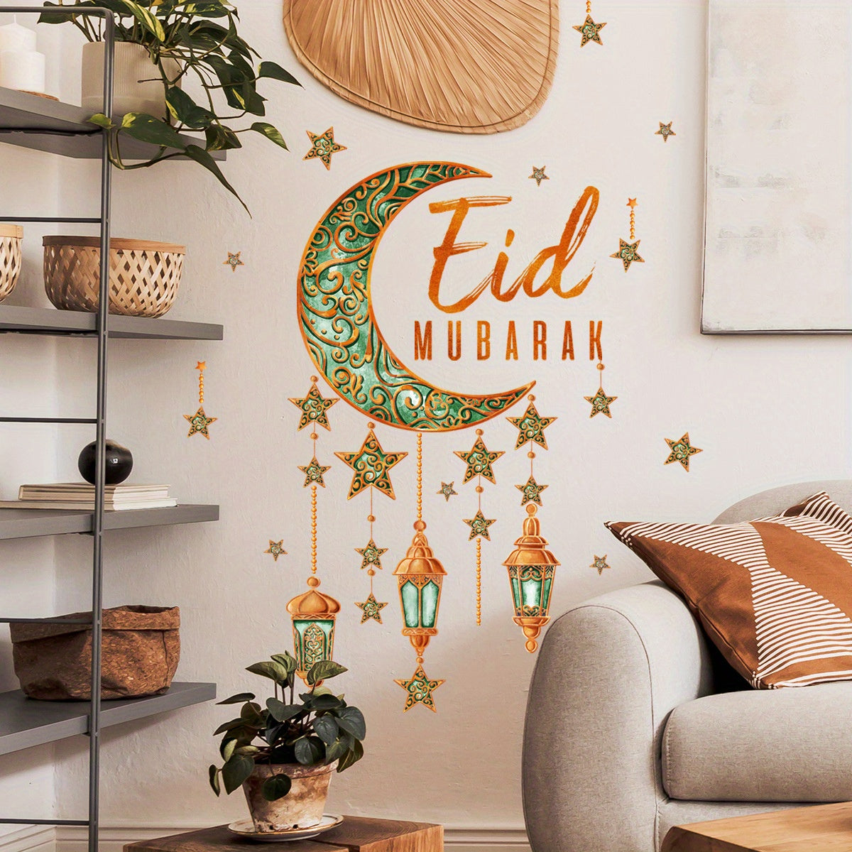 Lantern Moon Wall Sticker Self Adhesive Decoration
