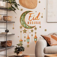 Lantern Moon Wall Sticker Self Adhesive Decoration