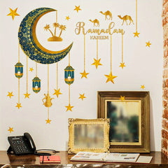 Lantern Moon Wall Sticker Self Adhesive Decoration