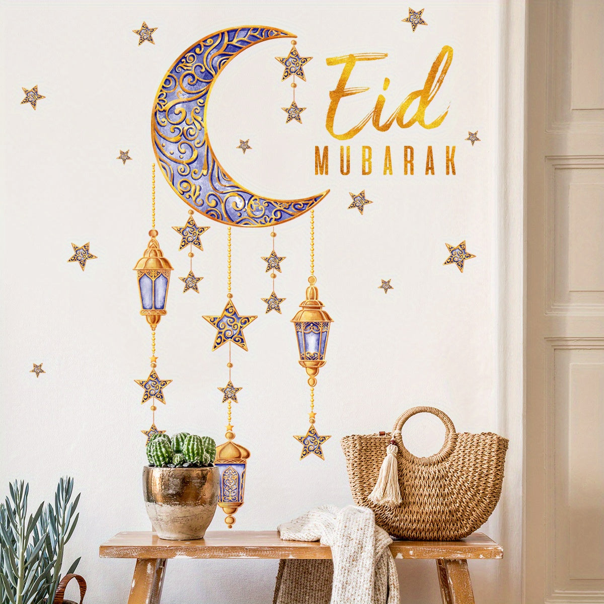 Lantern Moon Wall Sticker Self Adhesive Decoration