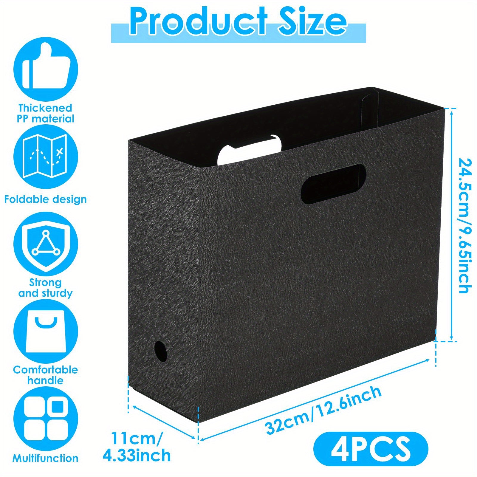 4pcs Collapsible Scrapbook Paper Organizer