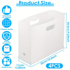 4pcs Collapsible Scrapbook Paper Organizer