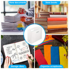 4pcs Collapsible Scrapbook Paper Organizer