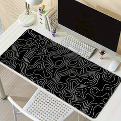 Abstract Line Large Esports Mouse Pad Non-Slip Washable Rubber Material