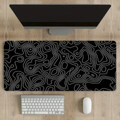 Abstract Line Large Esports Mouse Pad Non-Slip Washable Rubber Material