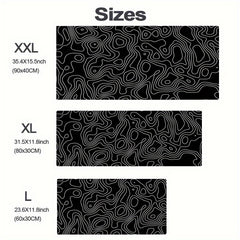 Abstract Line Large Esports Mouse Pad Non-Slip Washable Rubber Material