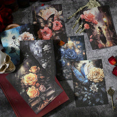 20pcs Gothic Fantasy Paper Pack - 4 Styles American Retro