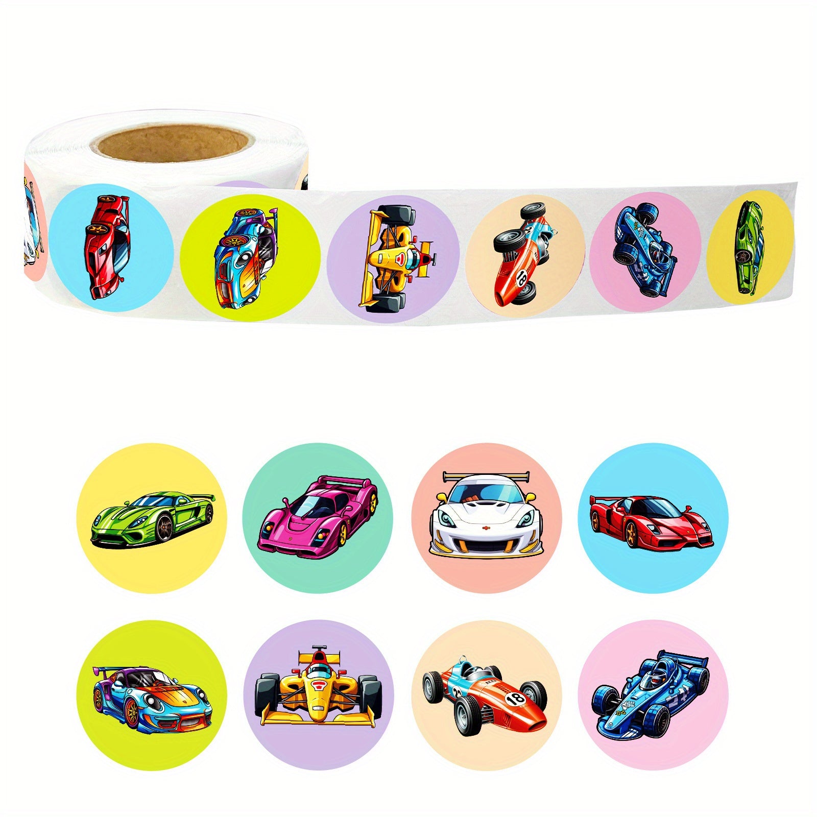 Racing Running Roll Sticker Seal Reward Sticker Suitcase Notebook Decoration