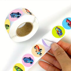 Racing Running Roll Sticker Seal Reward Sticker Suitcase Notebook Decoration