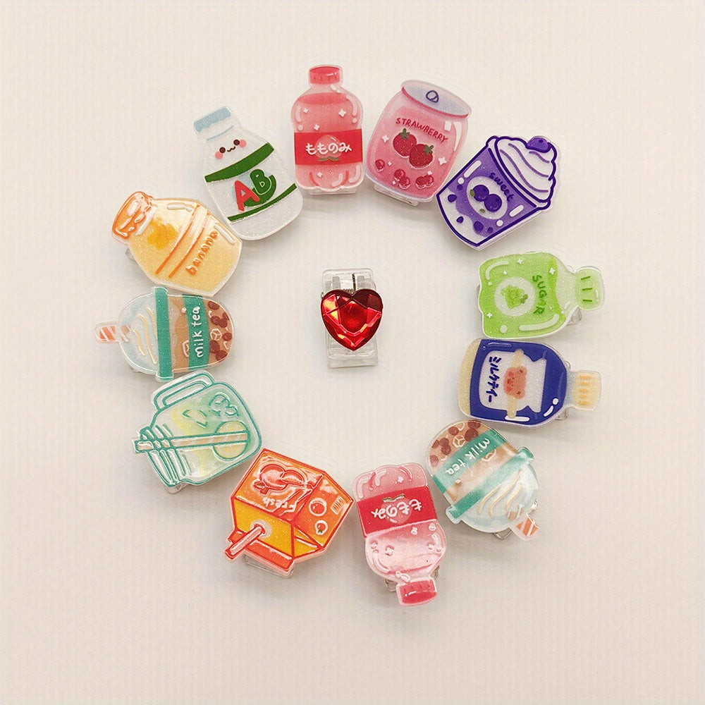 5pcs Beverage Bottle Clip Series for Notes Photos Documents Receipts