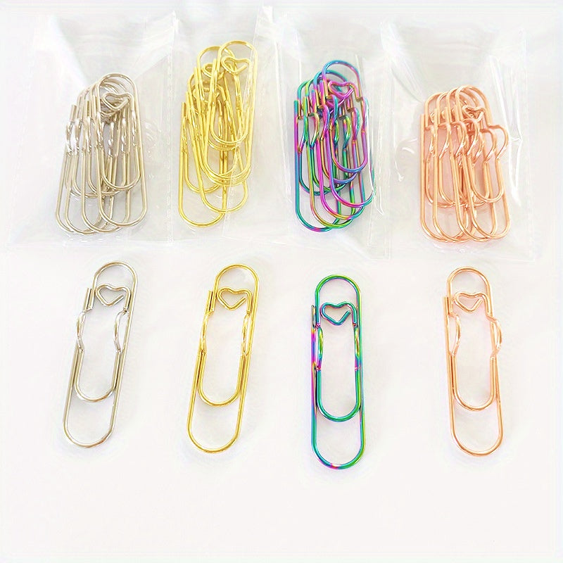 4pcs Love Pen Clip Metal Pen Accessories Ballpoint Pen Clip Portable Pen Buckle