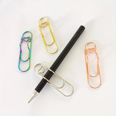 4pcs Love Pen Clip Metal Pen Accessories Ballpoint Pen Clip Portable Pen Buckle