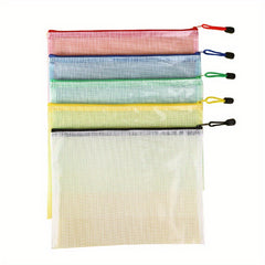 23pcs A4 File Bag Zipper Style Large Capacity School Office Supplies