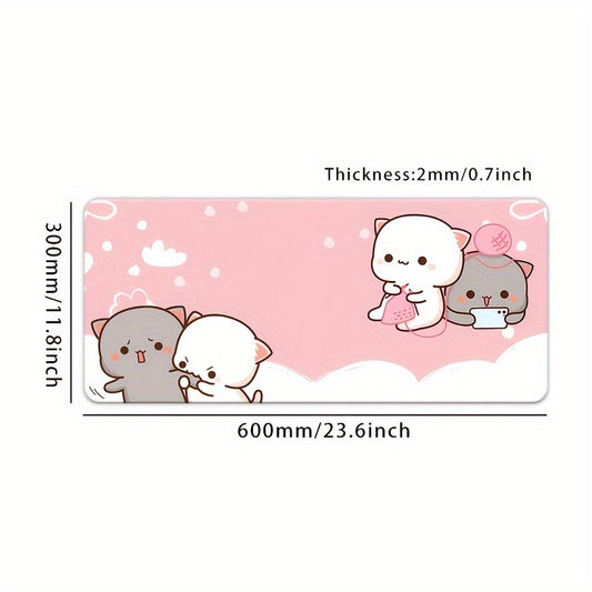 Large Cartoon Mouse Pad Washable Lock Edge Office Mouse Pad