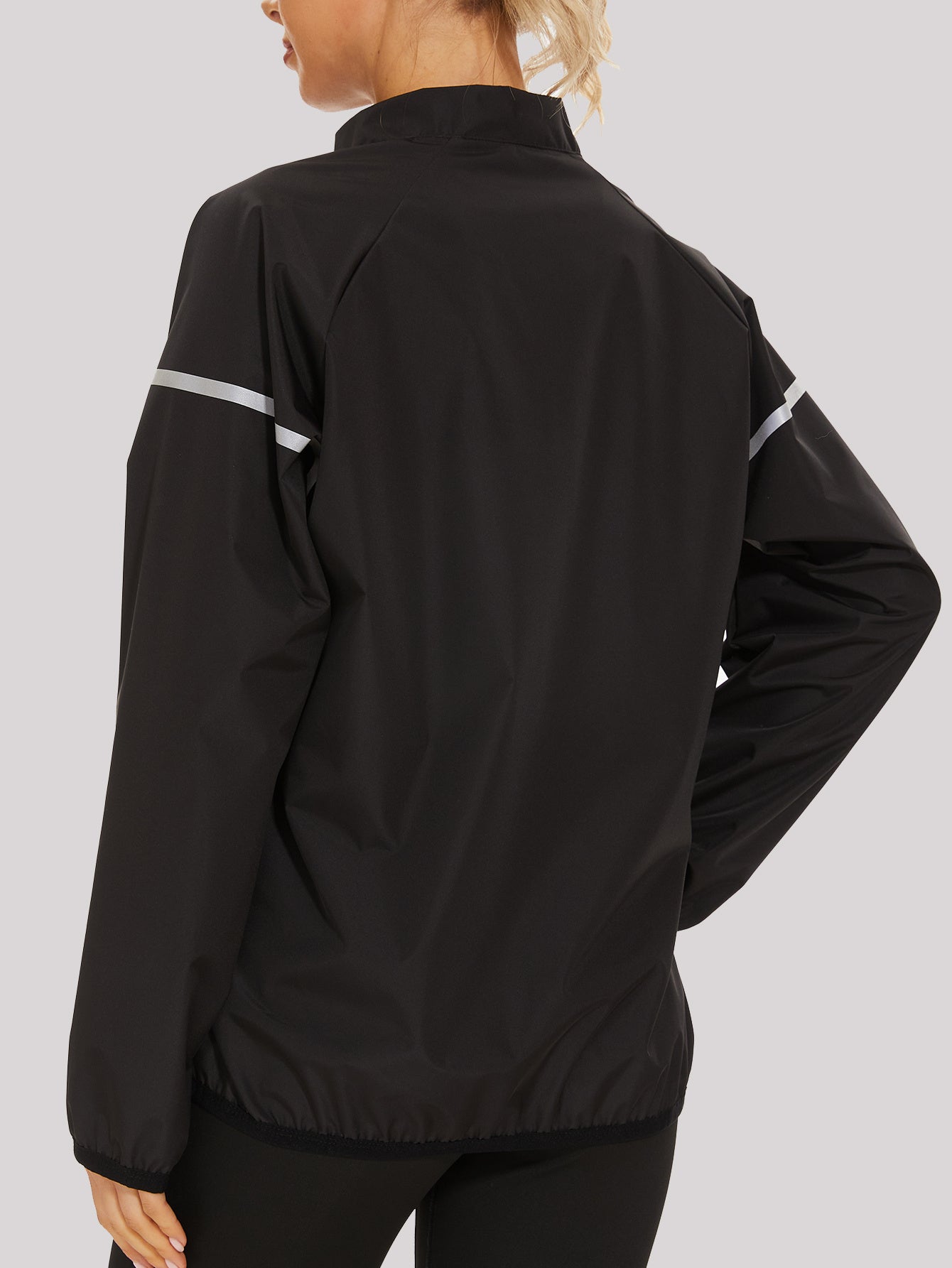 Long Sleeve Sauna Sweat Top Zipper Jacket Women's Activewear