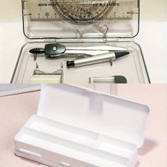 Translucent Frosted Double Layer Pencil Case with Lock