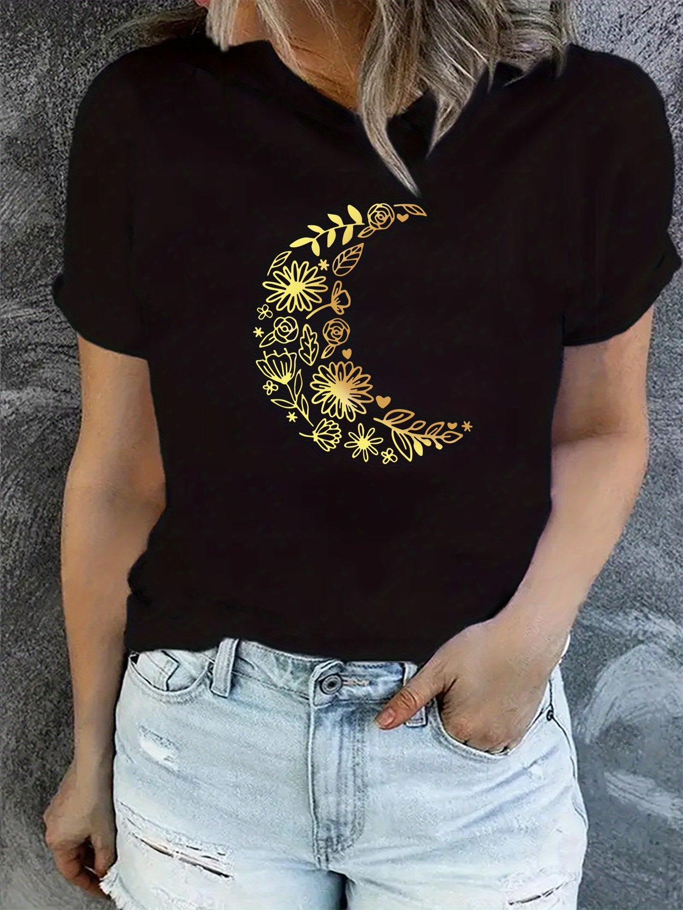 Ramadan Moon Workout T Shirt Short Sleeve Crew Neck Sports Tee