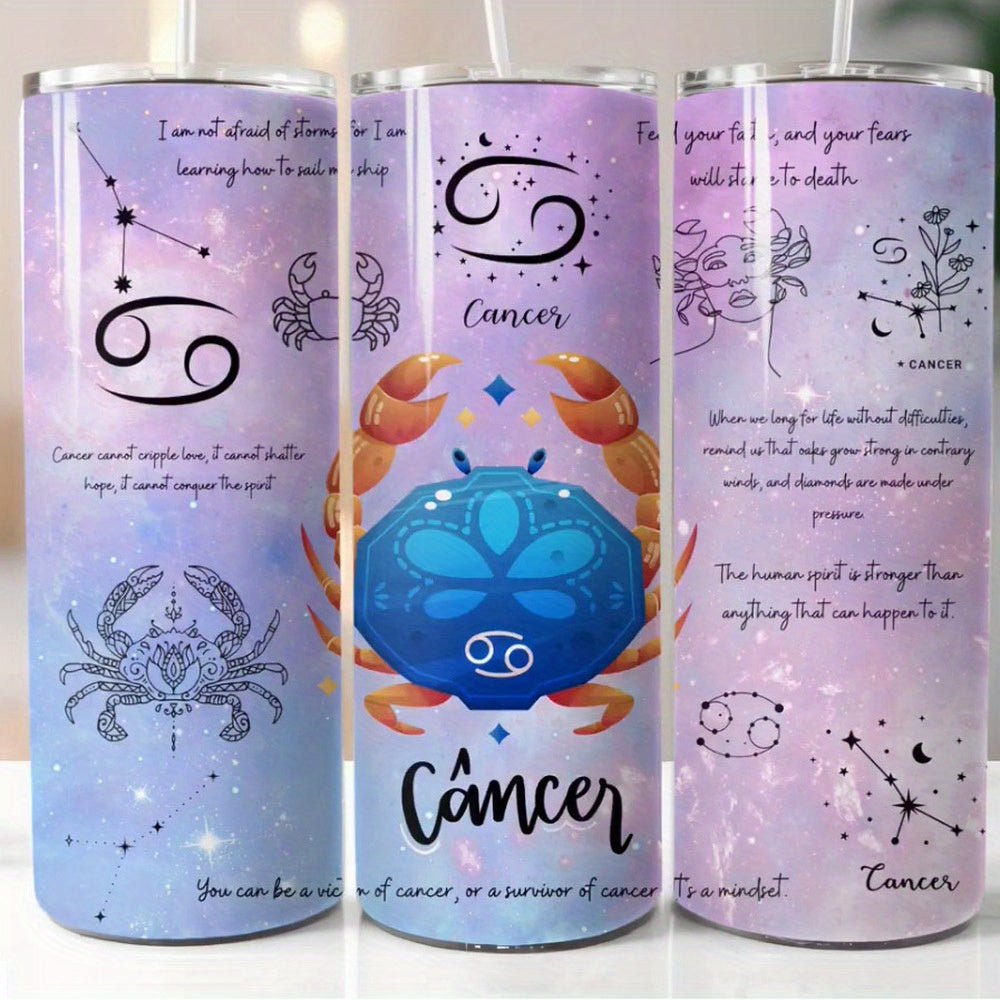 Zodiac Celestial Horoscope UV DTF Cup Wrap Stickers for 20 oz Cups Skinny Tumble