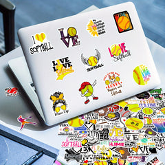 Softball Stickers - 100 pcs for Global Sports Events