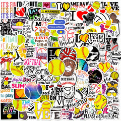 Softball Stickers - 100 pcs for Global Sports Events