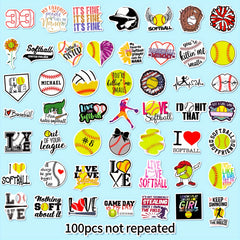 Softball Stickers - 100 pcs for Global Sports Events