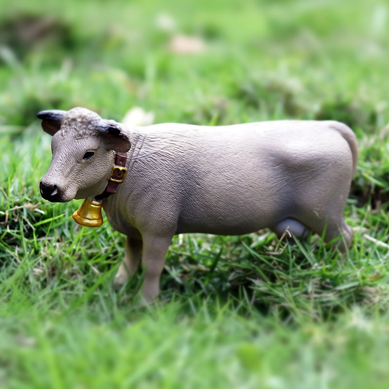 Farm World Animal Figurine Farm Toys for Birthday Gift Braunvieh Cow