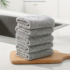 5 Pack Absorbent Cleaning Rags for Kitchen Bathroom Garden Car