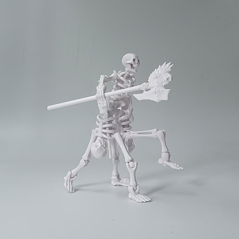 5pcs Movable Skeleton Figurines DIY Articulated Joints Full Body ABS Skeletons