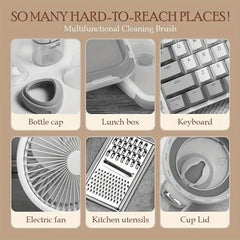 4pcs Flexible Keyboard Cleaning Brush Cup Cover Groove Gap Supplies