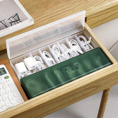 Data Cable Organizer Box for Charge Cable Management