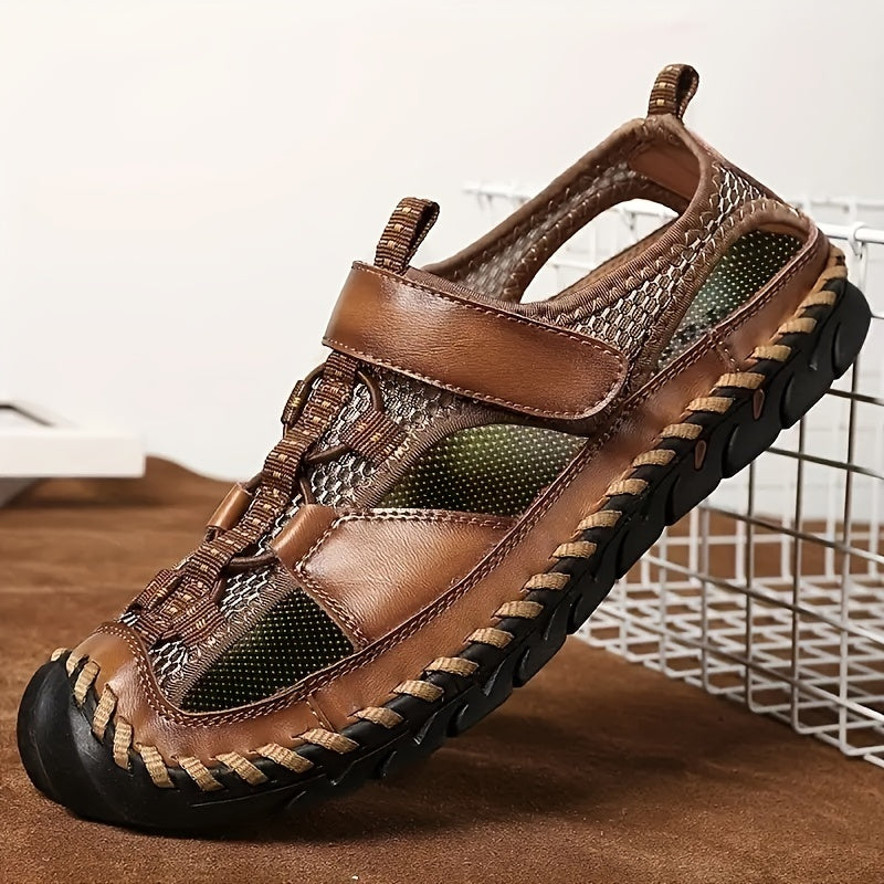Men's Casual Hollow Out Slip On Sandals Anti-skid Walking Shoes