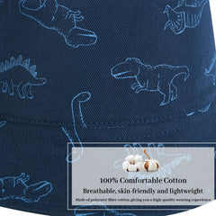 Dinosaur Print Drawstring Sun Hat for Kids